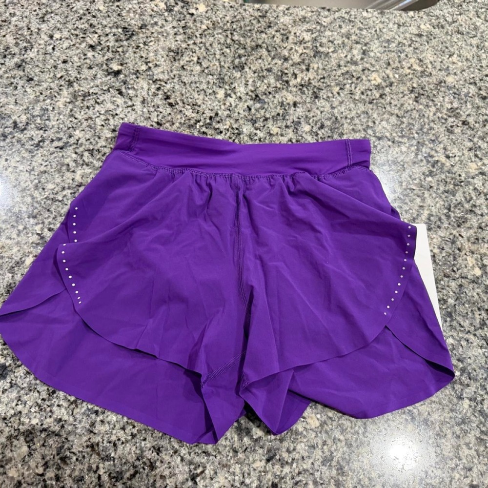 Lululemon Fast and Free High-Rise Split Short 3 College Purple XS LW7DHDS